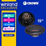 Crown by Winland 15inch Professional Subwoofer 200-400W/8 ohms with 1 Terminal (1PC) PRO-SW-1540 M