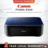 [FAST SHIP] Canon PIXMA E560 Blue Advanced Wireless All-In-One with Auto Duplex Low-Cost Printer