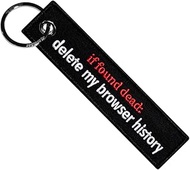 MotoLoot Keychain for Motorcycles, Scooters, Cars and Gifts (Delete Browser History), Black, 1.18"x5