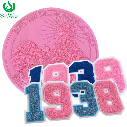 Cute Blue and Pink J&J 1938 Chenille, Glitter Jack and Jill of America Iron on Patch for Jean Jacket