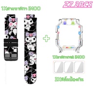 MAFAM【🔥ฟิล์ม + สายคล้องคอ🔥】3PCS Imoo Watch Z1 Z6 Z7 สายคล้องคอ Imoo Phone Watch Z1 Z6 Z7 Kuromi Melo