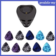 [PredoloMY] Colorful guitar pick set (10 pieces) with pick case for Gutar bass accessories