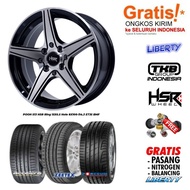 paket velg dab ban mobil honda brio ring 15 hsr pooh dan ban 185 55