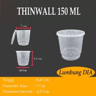 Cup Merpati 150 Ml / Cup Puding 150 Ml / thinwall 150 Ml isi 25 Pcs