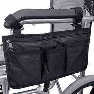 Wheelchair Side Storage Bag Side Bag Electric Wheelchair Accessories Hanging Pocket Multifunctional Stroller Armrest Storage Bag