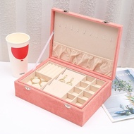 Storage Storage Box Earrings Multifunctional Portable Double-Layer Large-Capacity Bracelet Jewelry N