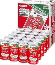 伊藤園 100%蕃茄汁飲品  濃縮番茄飲料 理想番茄罐頭 無添加糖和鹽 190gx20罐（1箱）(平行进口) 4901085650851X20
