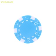 [WillBeRedM] 10 Pcs ABS Plastic Poker Chips Casino Texas Hold'em Poker Metal Coins 11.5g Chips Poker