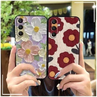 S24ultra Suitable for Oil Painting Flowers Samsung s22/s23 Phone Case note20ultra Love Heart s20fe S