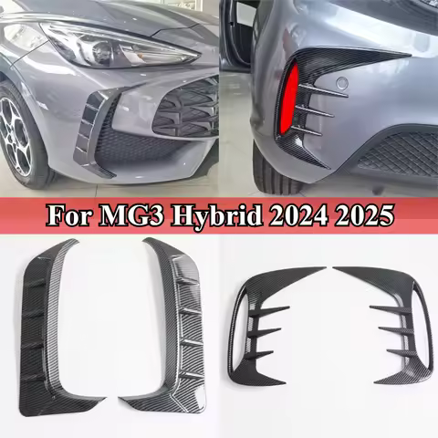 For MG3 Hybrid 2024 2025 Front Bumper Lip Rear Wind Deflector ABS Body Kit Fog Light Cover Fender Pr