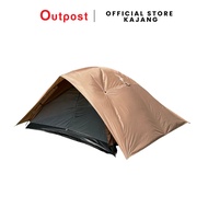 Deer Creek 4 Person Double Layer Monsoon Dome Tent Brown | Khemah 4 Orang