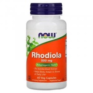 NOW Foods - Rhodiola 紅景天500毫克，60粒膠囊 (參考日期：10/2028)