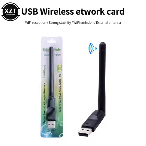 150Mbps Wireless Network Card Mini USB WiFi Adapter LAN Wi-Fi Receiver Dongle Antenna 802.11 b/g/n f