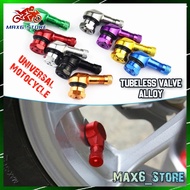 2PCS CNC TUBELESS VALVE RACING ALLOY TUBELESS VALVE SIZE 10MM UNIVERSAL TUBELESS VALVE KEPAKA TUBELE