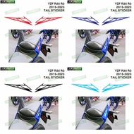 Motorcycle Hump Tail Fairing Decal Reflective Pillion Seat Custom Color Sticker For YZF R25 R 25 R 3