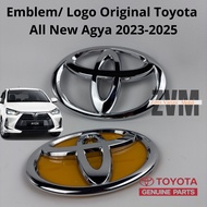Original Toyota Agya Emblem 2023 2024 2025 CHROME