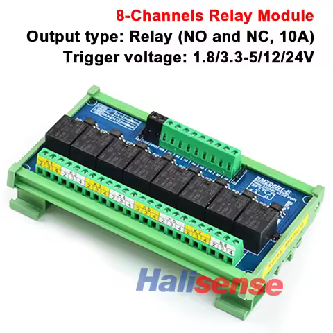 8-Channels Optocoupler Isolation Relay Module PLC Signal Amplifier Board