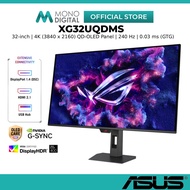 ASUS 32'' ROG Strix OLED XG32UQDMS Gaming Monitor 4K QD-OLED 240Hz 3840x2160 0.03ms GTG DisplayHDR 4