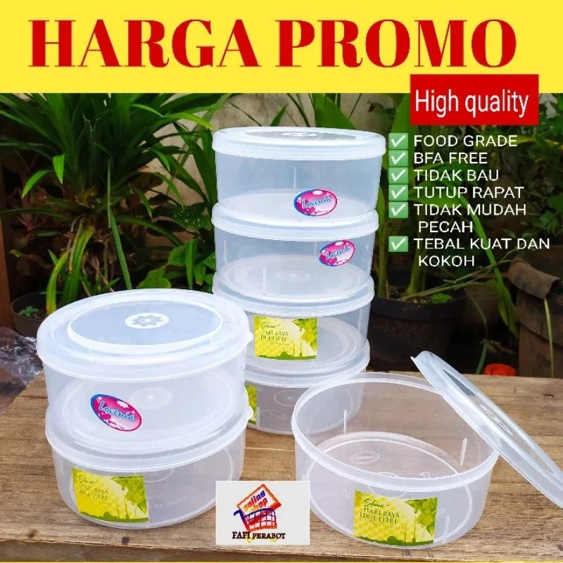 Toples Nastar Setengah Kilo / Toples Kue Kering / Toples nastar Plastik / Wadah Kue Kering