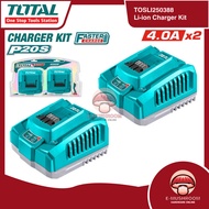 Total TOSLI250388 P20S Li-ion Battery & Charger Kit (2x4.0Ah) [Limited Edition] For 20V Cordless Too