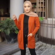 Cardigan Rajut Long Cardy Belle / Belle Cardy Oversize/ Cardigan Rajut Korea / Cardigan Wanita Kekin