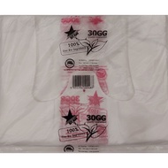 Star Brand (30GG 15" X 16") 381MM X 381MM 60 Pieces OXO - Bio Degradable Plastic Singlet Bag