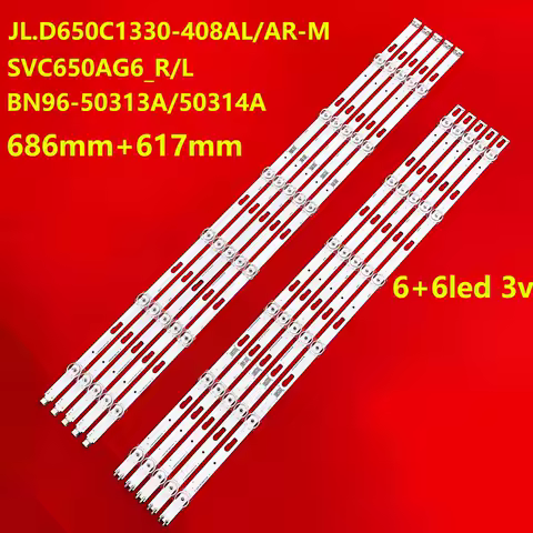 LED Strip For BN96-50313A UN65TU7000 UN65TU8000 UN65TU8200 UE65TU7500 UN65AU7700 SVC650AG6_R JL.D650