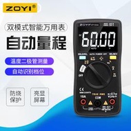 ZOYI可攜式數字萬用表ZT-102A自動量程AC/DC真有效值全保護萬能表