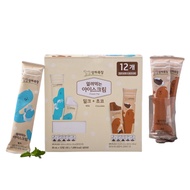 [MAEIL SANGHA FARM]Korean Sherbet Style Freezing Ice Cream Bar Milk and Chocolate Flavor Freezer Pop