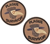Military Morale Patches,Plague Doctor Survivor Geek Merit Badge Patches/Be to Kind Dogs Badges Tacti