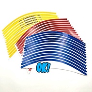 3m Reflective Motorcycle Rim Sticker &lt; 1 Set Sticker 2 Motorcycle Rims &gt;