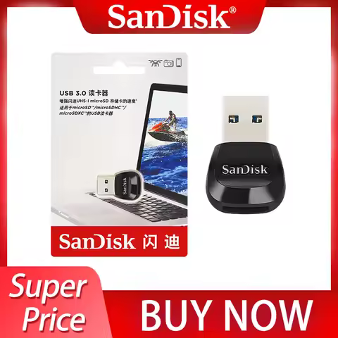 High Speed Up to 170MB/s SanDisk MobileMate USB3.0 MicroSD Card Reader for UHS-I Micro SDHC SDXC TF 