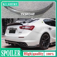For Maserati Ghibli Carbon Fiber Spoiler M157 Trunk Lid 4-door Sedan 2014 - 2021 Ghibli M157 Rear Tr