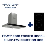 FUJIOH FR-MT1990R Chimney Cooker Hood (Recycling) + FH-ID5125 Domino Induction Hob with 2 Zones