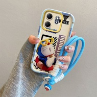 Ốp lưng OPPO Reno 14F 5G cho OPPO Reno 14F 5G [dây buộc + bốn góc vỏ mềm silicon chống sốc hoạt hình