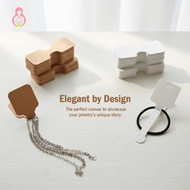 [DPGT] Foldable Kraft Paper Display Cards Jewelry Holder for Nelace Bracelet DIY Paaging for Craft B