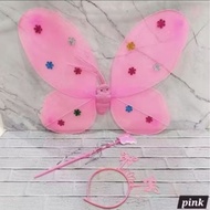FAIRY WINGS SET FAIRY WINGS CARNIVAL EVENTS CHILDREN'S BIRTHDAY FAIRY WINGS STICK HEADSET AND WINGS