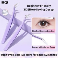 【ReadyStock】BQI False Eyelash Tweezer eyelash makeup Eyelash Tools Professional Use 免胶假睫毛镊子 嫁接睫毛 夹子 