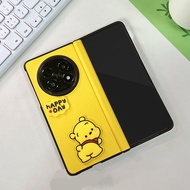 Ốp dễ thương cho Oppo Find N5 gập Pu Sang trọng Ốp da có nam châm chống sốc bản lề toàn bảo vệ cơ th