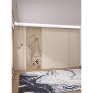 wall paper sticker wall paper dinding Wallpaper 8d Three-Dimensional Modern Light Luxury Song's Aest