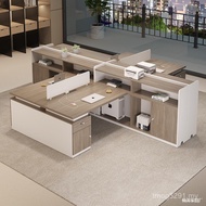 Table Sitting Double Table Chair Simple Financial Position Combination Office Staff Office 6 People 