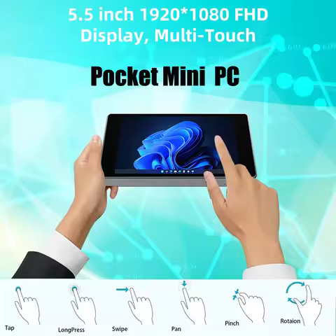 JX2 Touch Screen Tablet PC 5.5 inch 1920*1080 FHD N5105 Win 11 8GB DDR4 Pocket Computer Dual Display