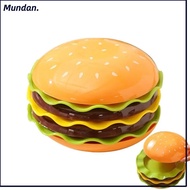 MUNDAN Stackable Hamburger Plate Set, Multi-functional 5/7 Layers Mini Dinner Plate, Creative Plasti