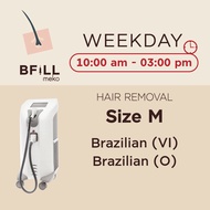 [E-voucher] Meko Bfill Clinic Weekday Hair Removal Size M บัตรกำนัลดิจิทัล เมโกะ บีฟิล คลินิก กำจัดข