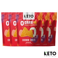 KETO NATURALS CRACKER CHIPS CHEDDAR CHEESE (P5)
