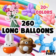 [SG Seller] Premium 260 Twisting Balloons Thick Long Balloon Animal Modelling Durable Latex Balloon