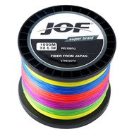 JOF X8 1000M JOF 1000เมตร 8เส้น PE สายการประมงถักซุปเปอร์แข็งแกร่ง 500เมตร PE สายถักเส้นตกปลาเกียร์