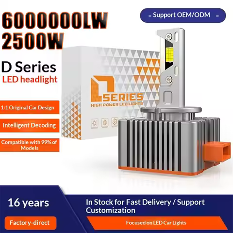 D3S D1S LED Canbus Headlights 2500W HID Plug & Play D2S D4S D5S D8S Reflektory D1R Two-sided CSP Chi