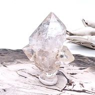 有花。原礦 療癒 淨化 l 閃靈鑽多生晶花 有天然礦缺 有彩虹 l