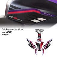 For Aprilia RS 457 2024 RS457 Accessories 3D Stickers 3D Adhesive Tank Pad Motorcycle Protection